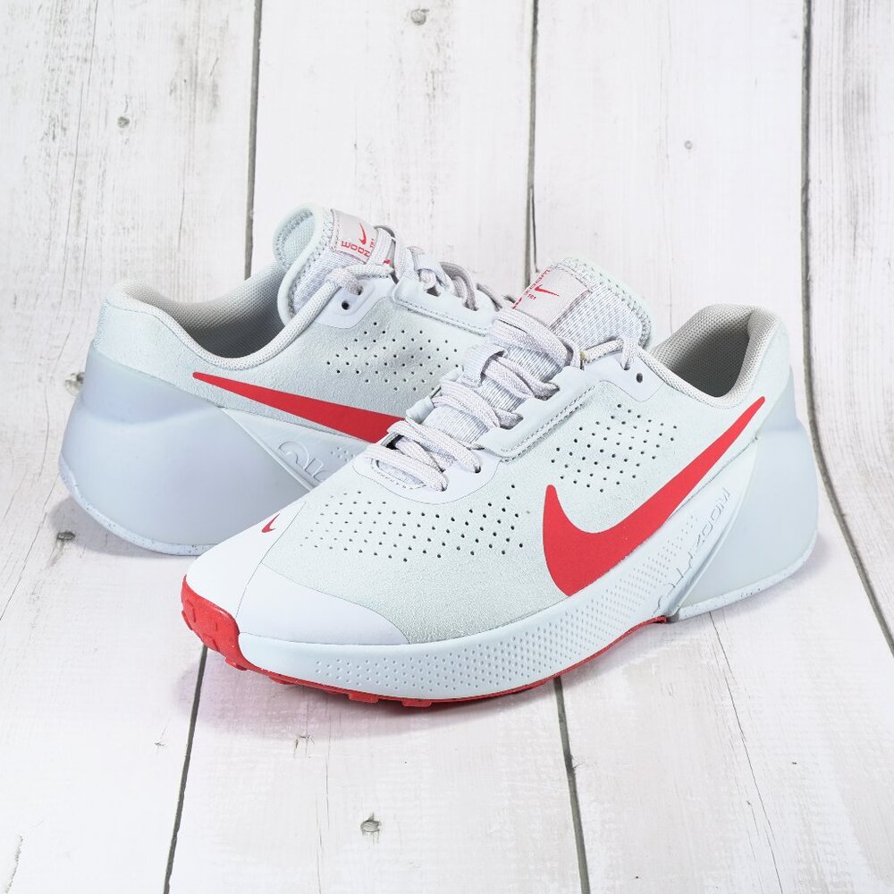 Nike Air Zoom TR 1 Men's Workout Shoes Platinum/Football Grey/Red Size 8.5 US